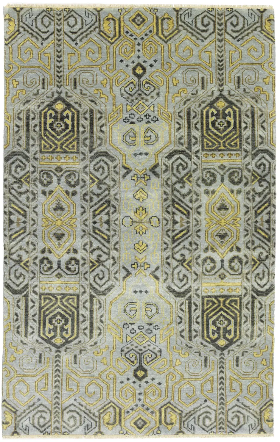 Magic Rugs Light Gray 4X6 Contemporary Rug