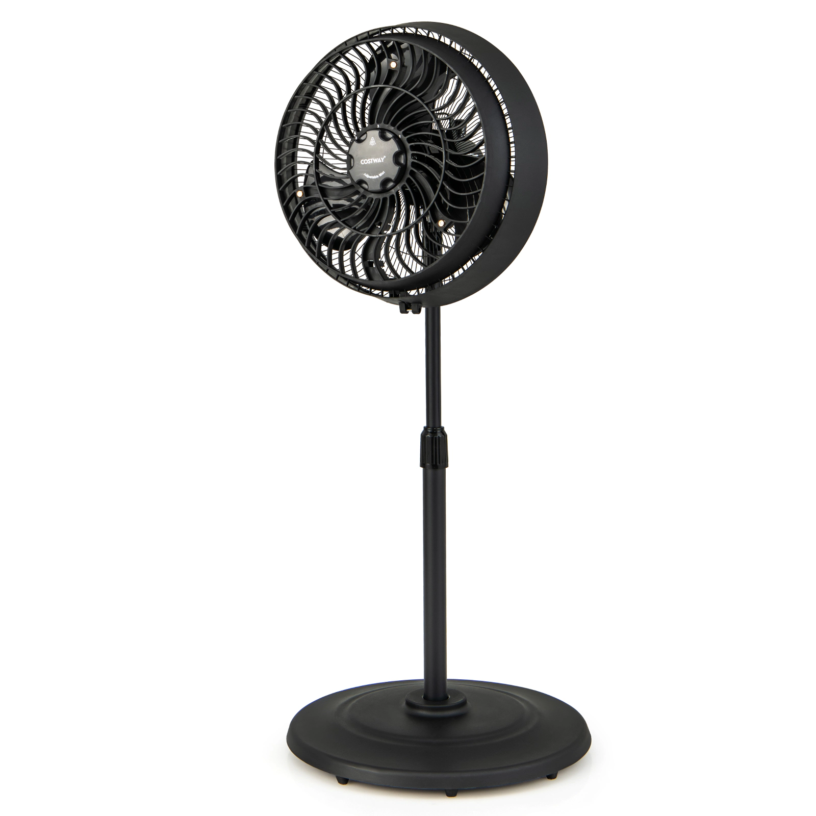 SUGIFT 16-in 3-Speed Oscillating Outdoor Misting Pedestal Fan with 3 Mist Levels and GFCI Safety Plug