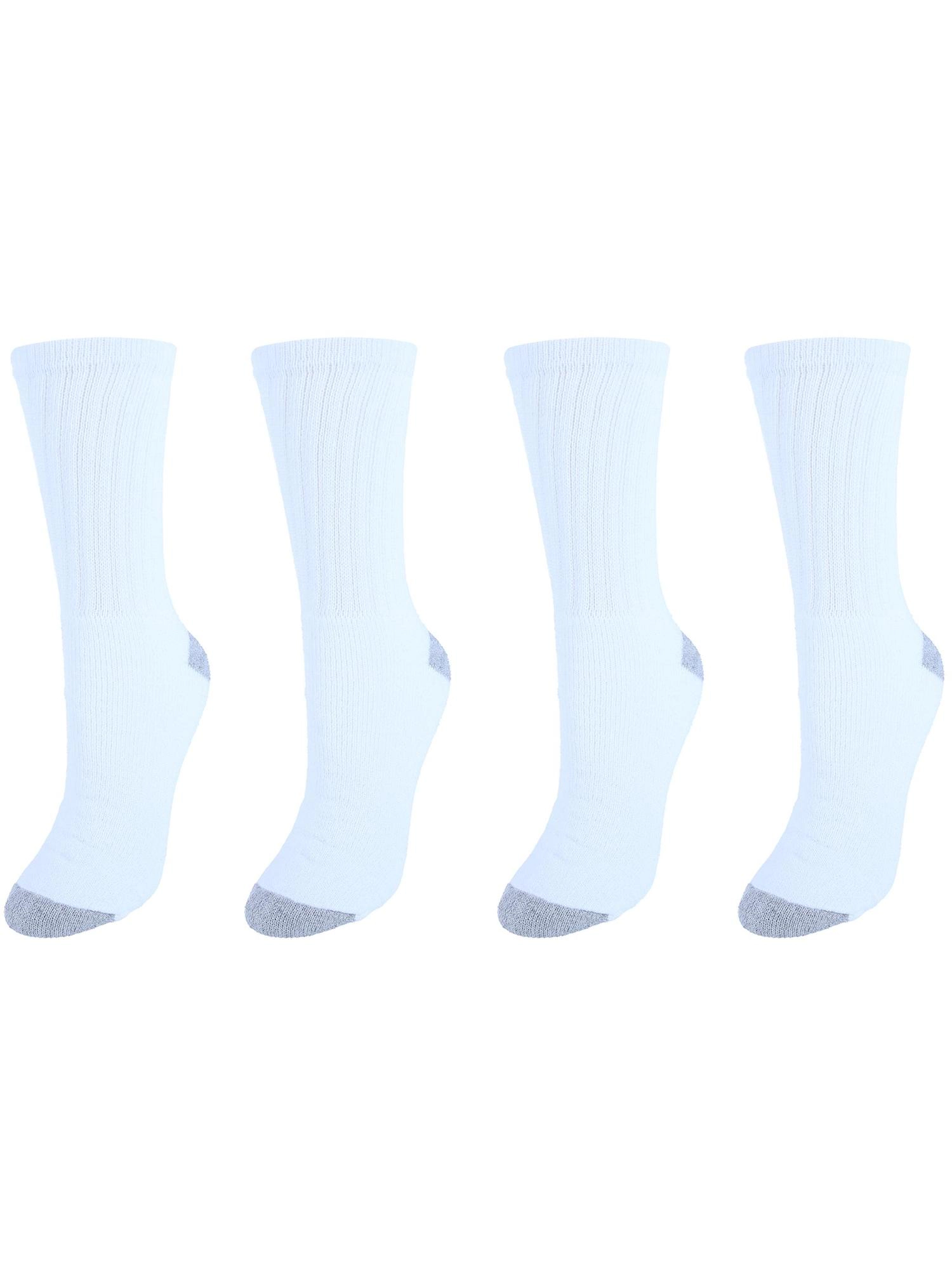 CTM Women's Soft Crew Sport Socks (Pack of 4)