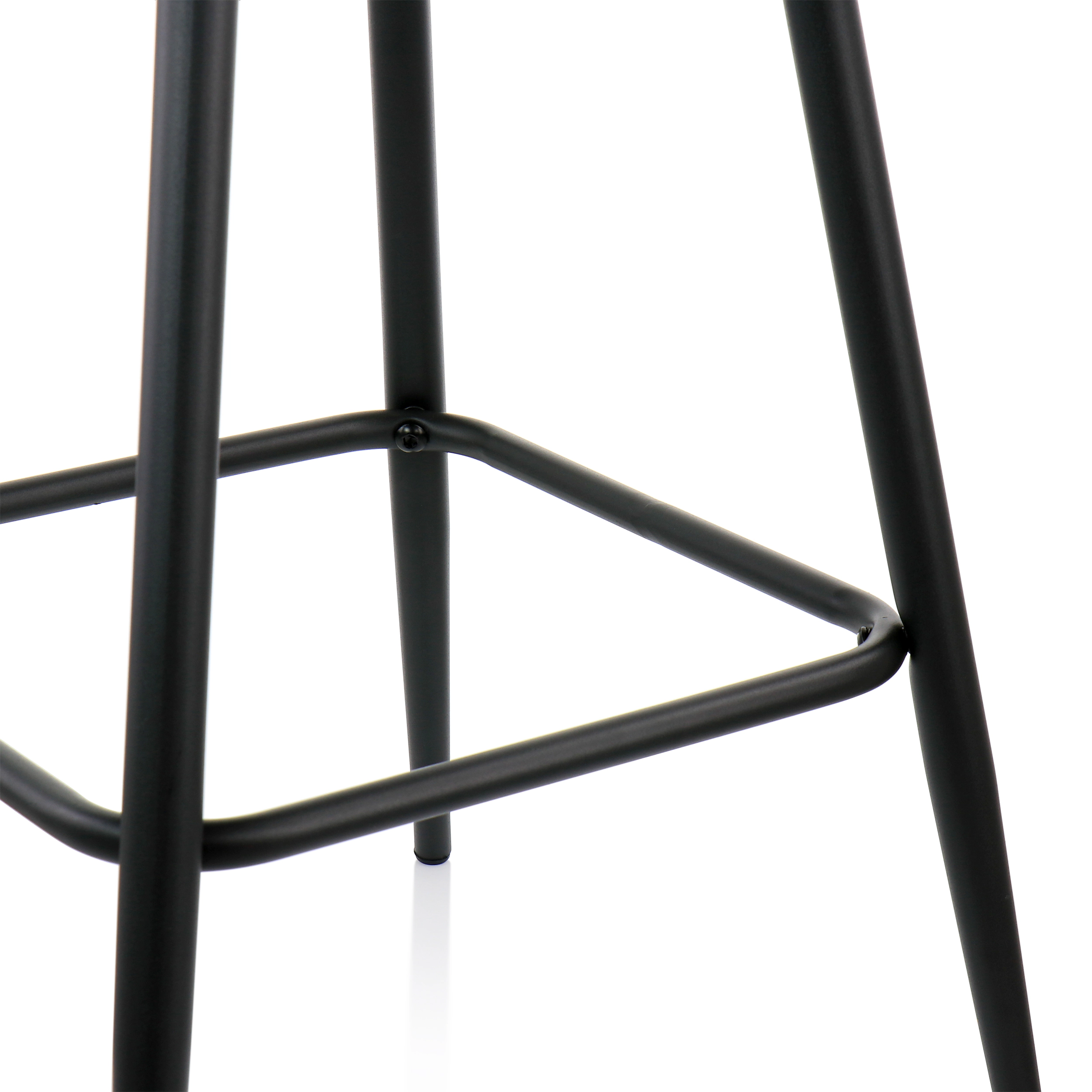 Elama 2 Piece Faux Leather Bar Chair in Green with Metal Legs