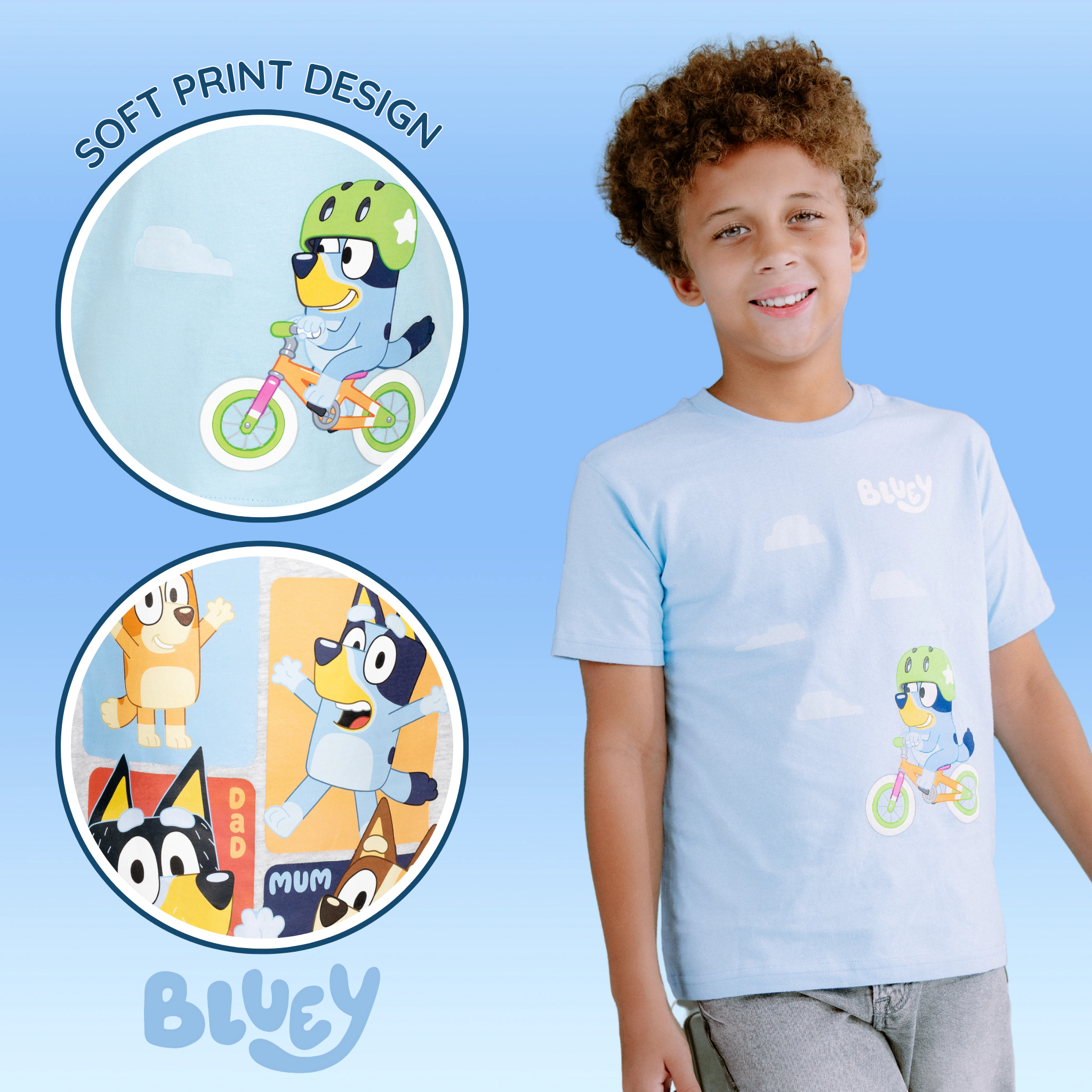 Bluey Boys' Short Sleeve T-Shirt 2-Pack
