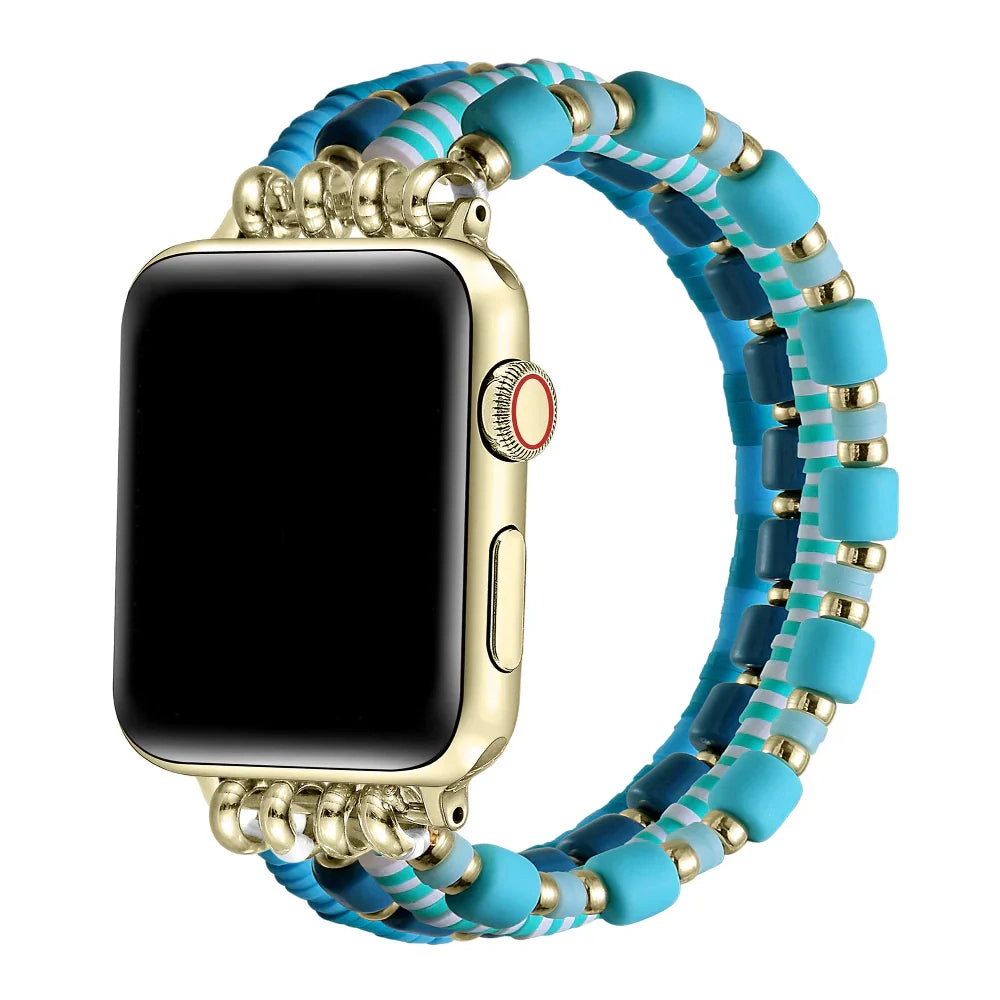 Posh Tech Womens Emily Beaded Band for Apple Watch