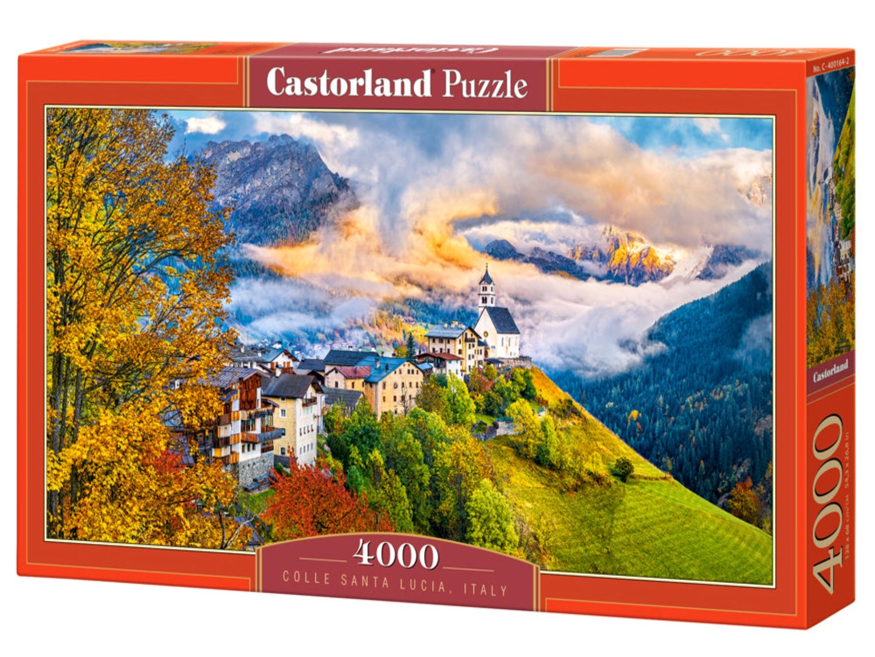 CASTORLAND 4000 Piece Jigsaw Puzzles, Colle Santa Lucia, Italy, Mountain Landscape, Adult Puzzles, C-400164-2