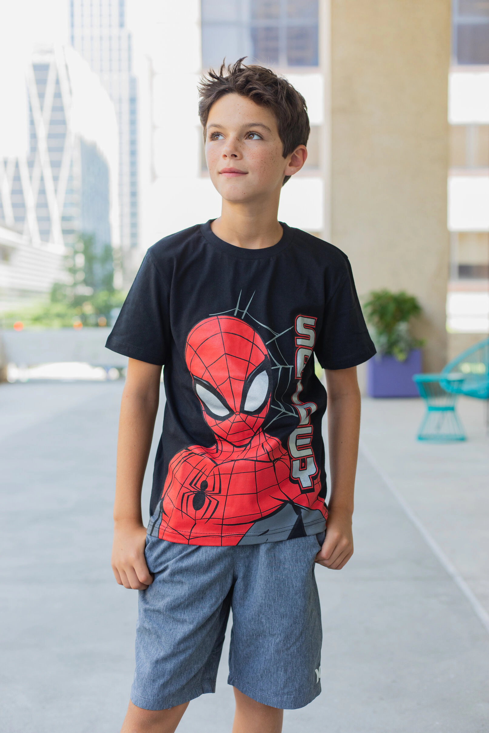 Marvel Spider-Man Boys' 4-Pack Short Sleeve Tees