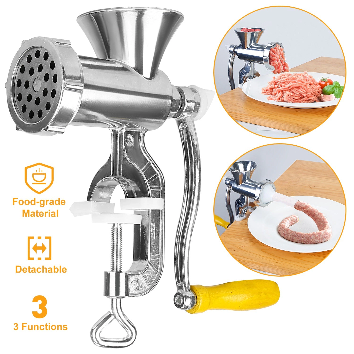 GBruno Heavy Duty Manual Meat Grinder