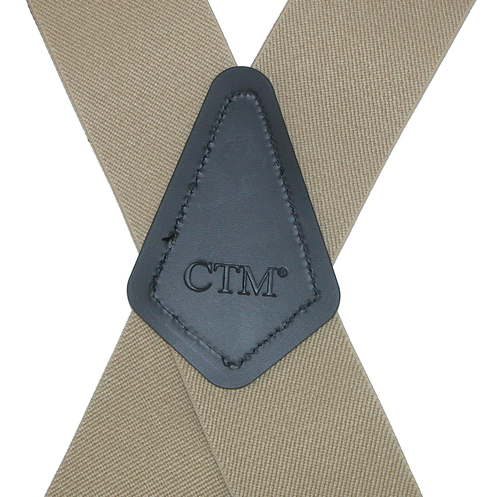 CTM® Men's Elastic Basic Trucker Side Clip Suspender