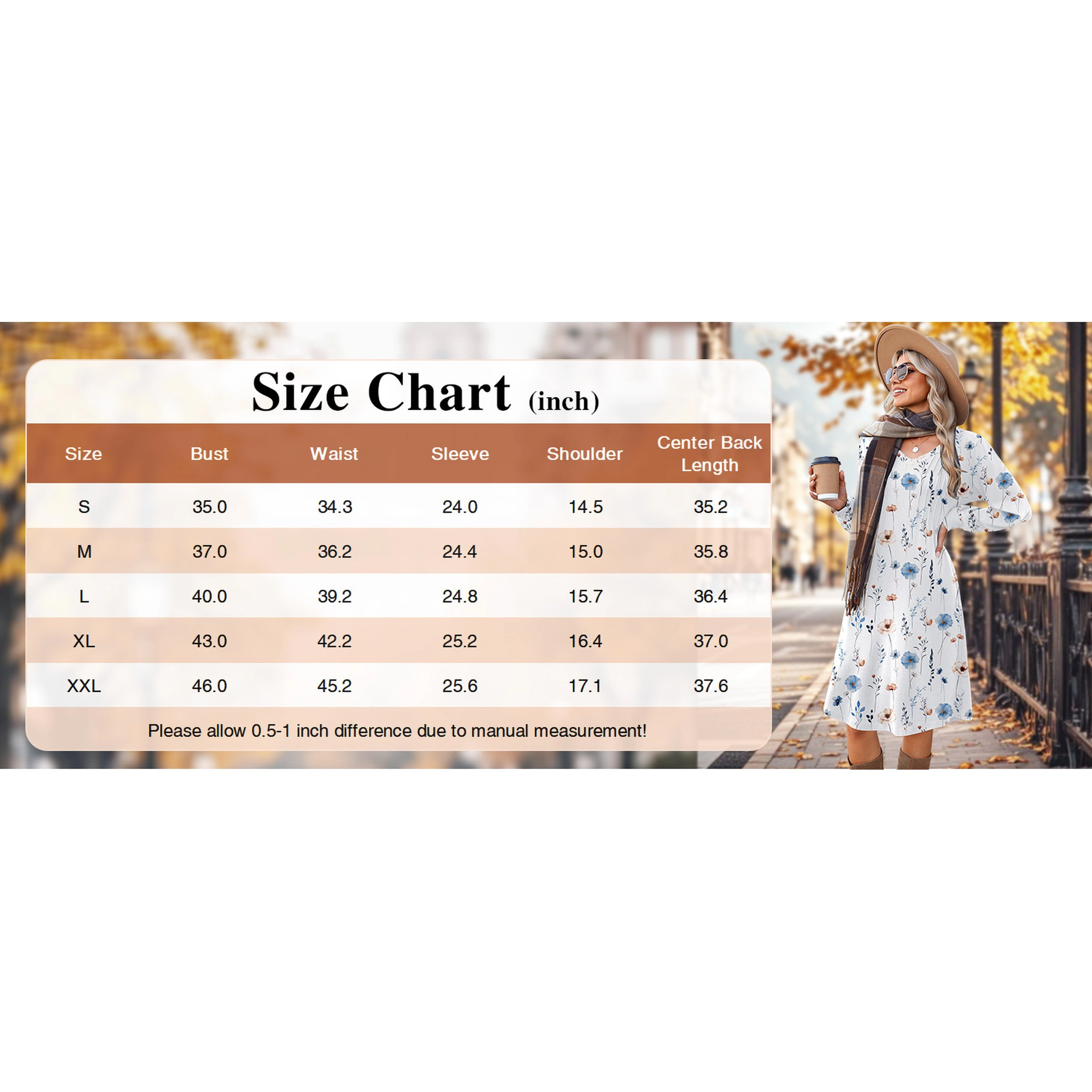 Zeagoo Women's V Neck Long Sleeve Midi Dress