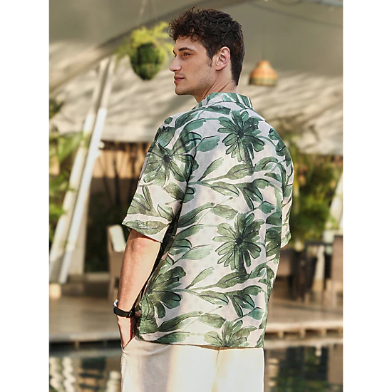 Cahoot Men's Flora-Stroke Oversized Shirt