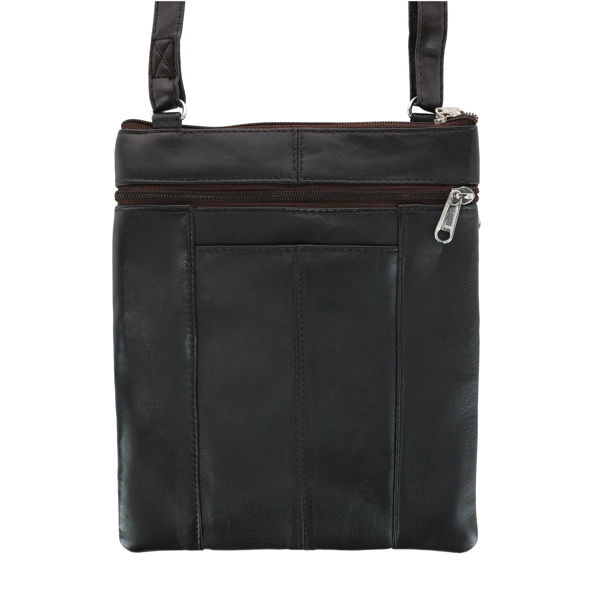 London Stitch Women's Leather Phone Pocket Crossbody Handbag