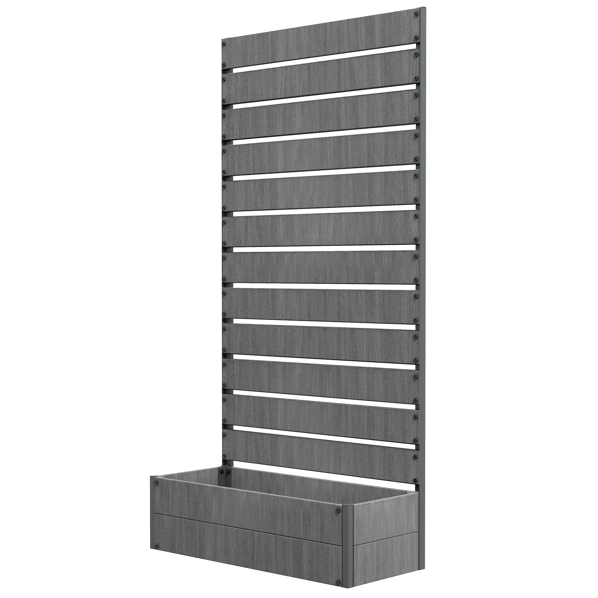 HONGGE Trellis Planter for Climbing Plants, Raised Garden Bed with Trellis, Box Outdoor
