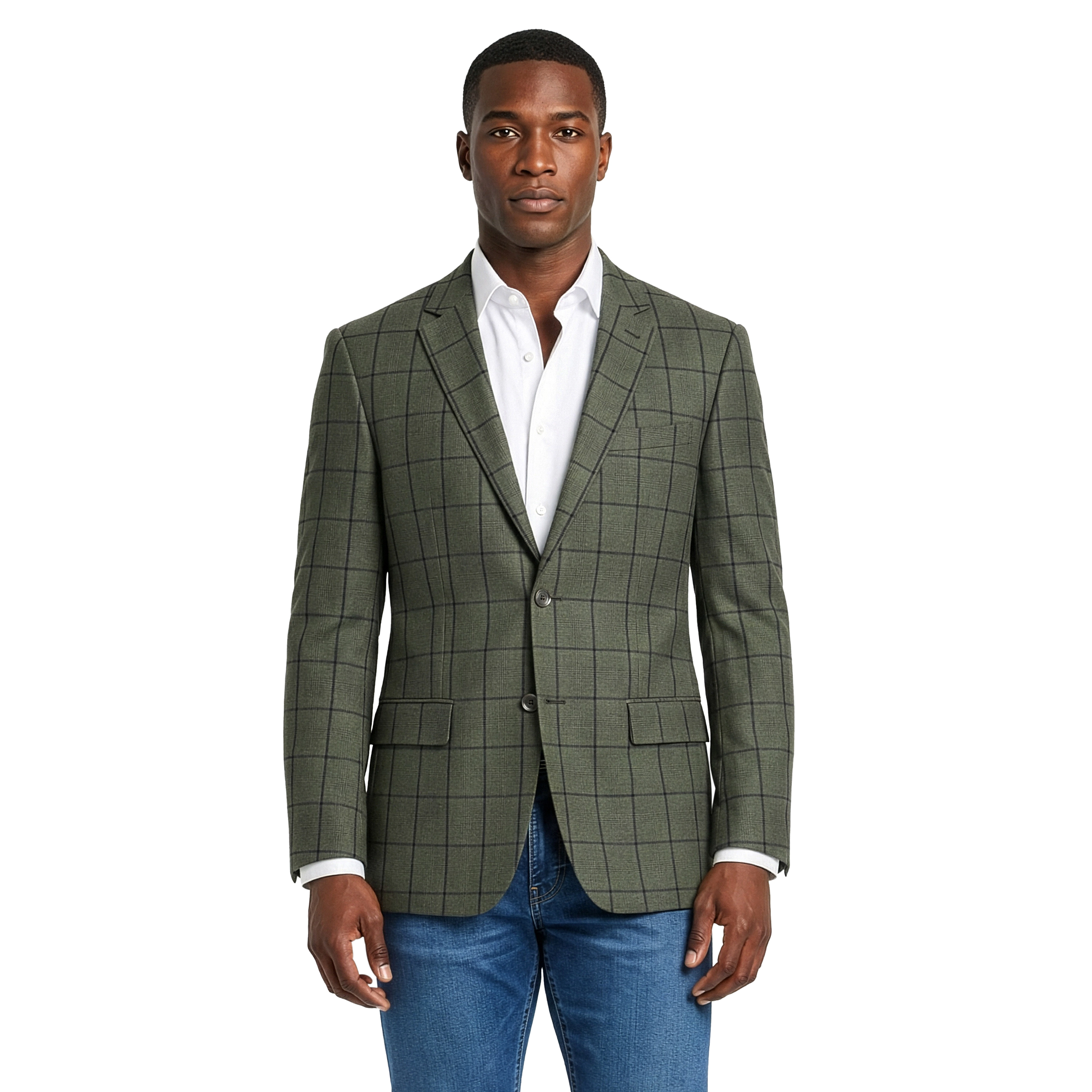 ZeGarie Men's Windowpane Sport Coat, Regular Fit