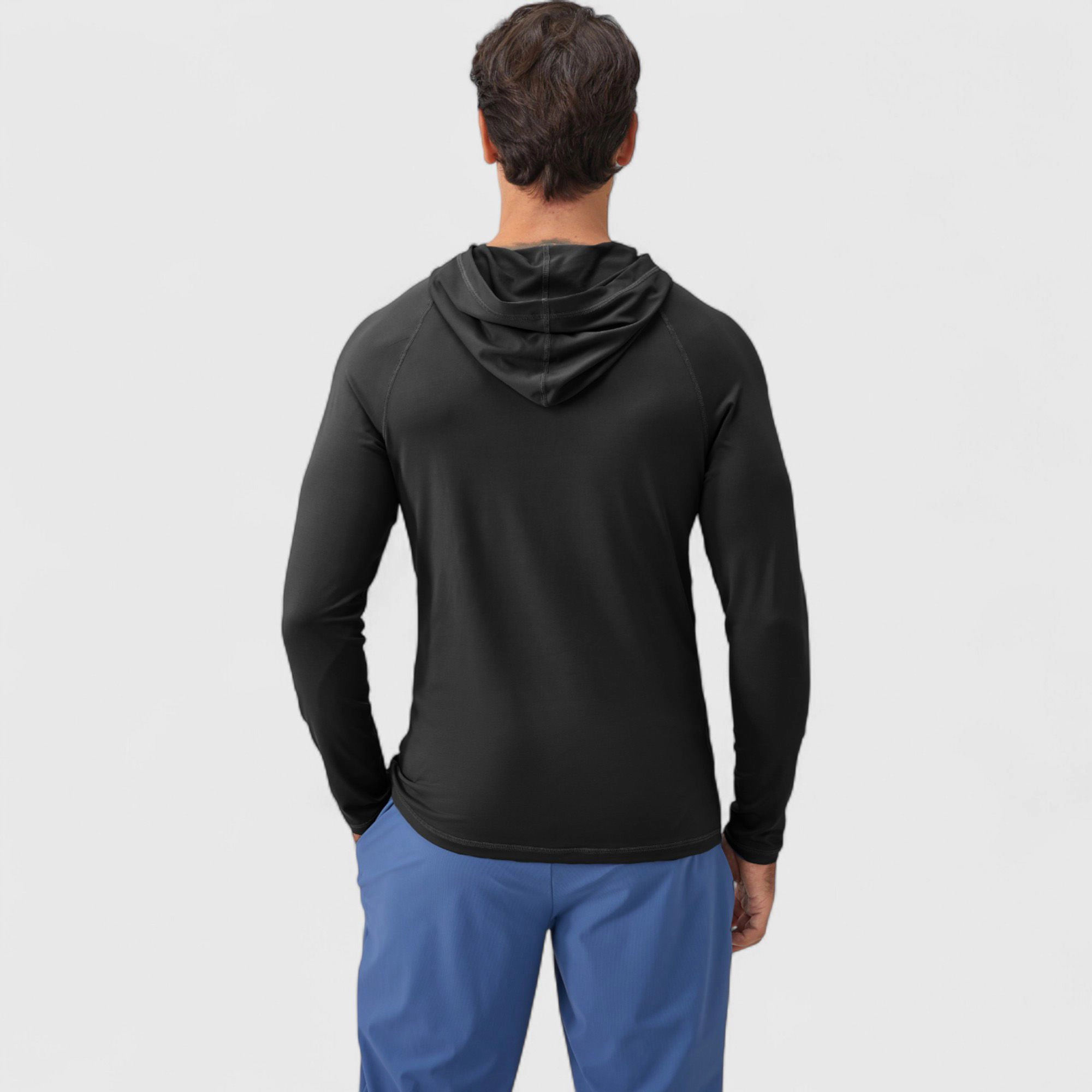 Anna-Kaci Men's Long Sleeve Pullover Hoodie with Front Kangaroo Pocket and Athletic Fit