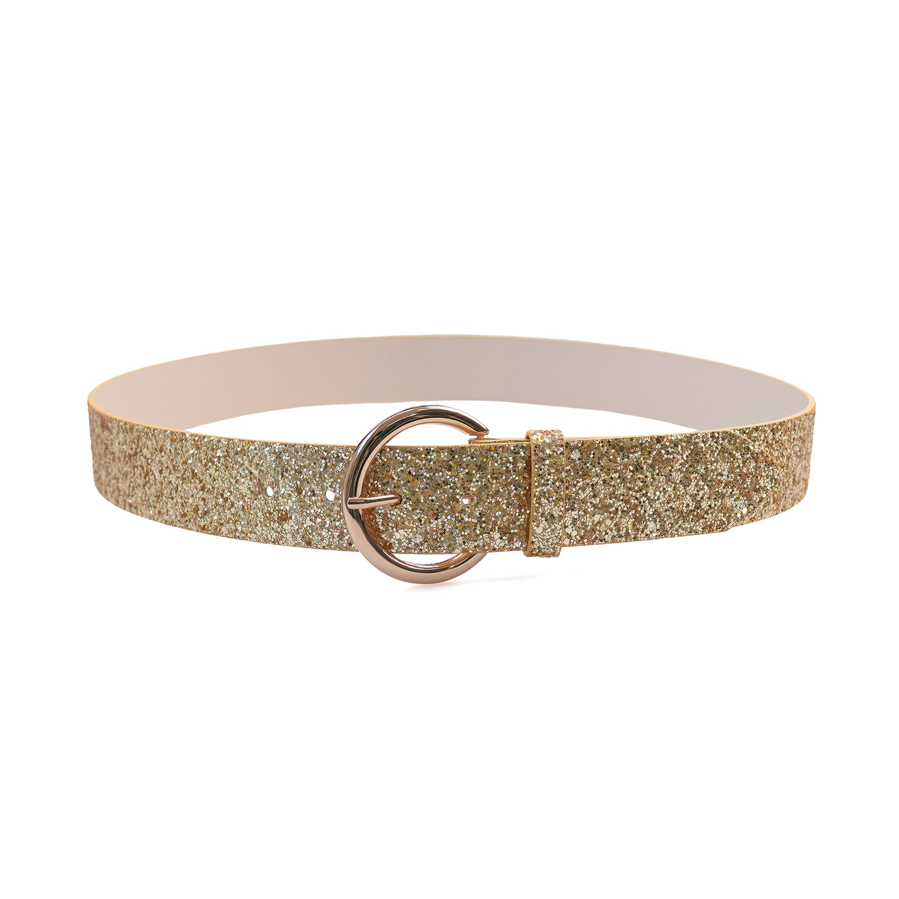 AGP PARIS Gold Metallic Women's Belt