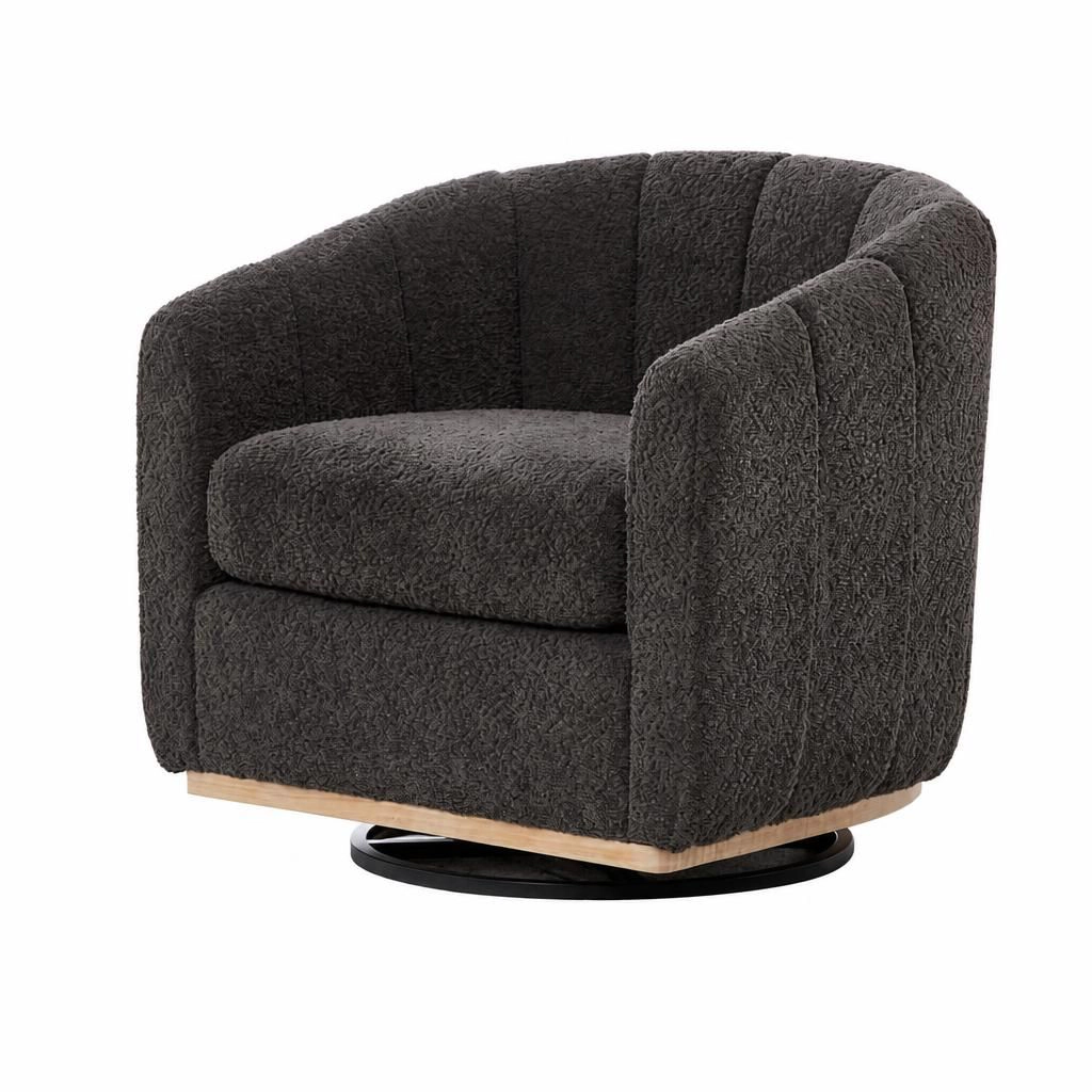GOODSILO Soft Chenille Upholstered Accent Chair