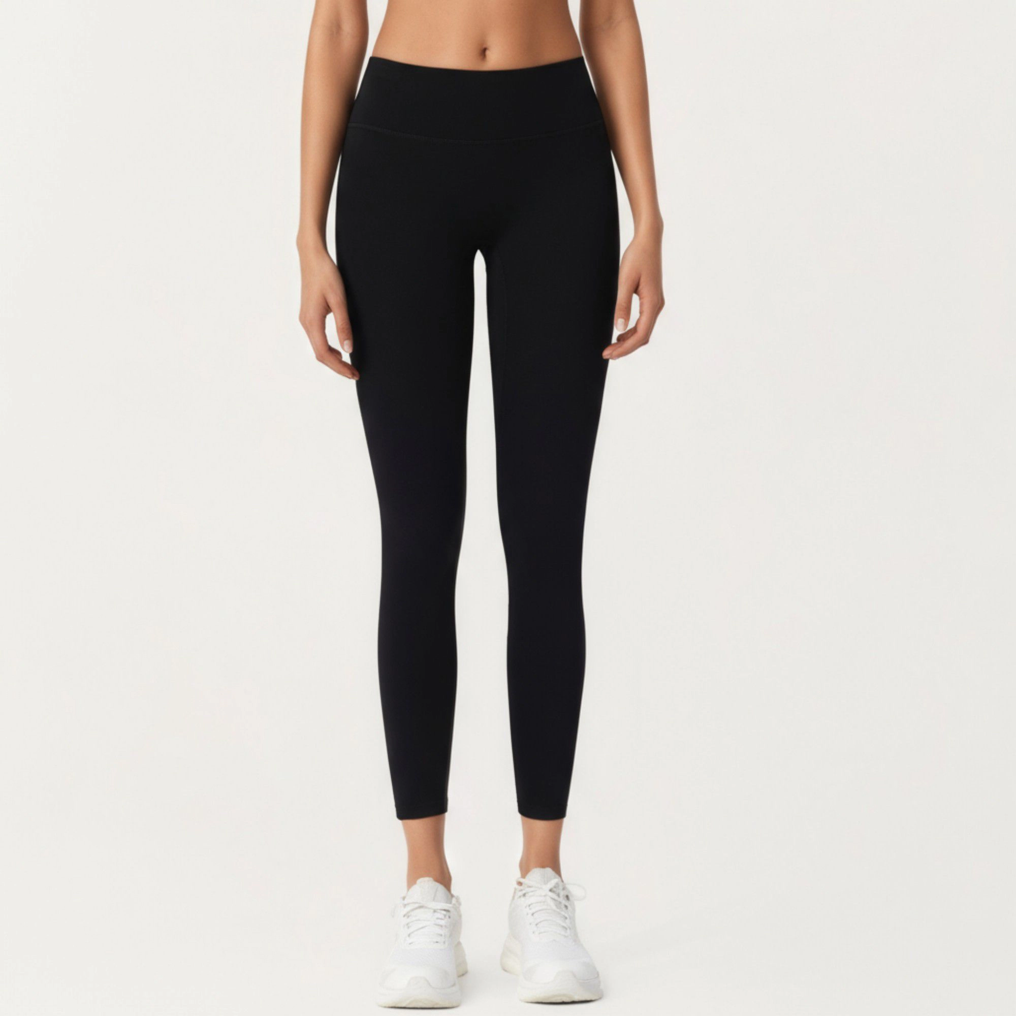 Anna-Kaci Active Women's High Waist Stretch Fit Full Length Leggings with Contour Waistband and Smooth Seam Detailing