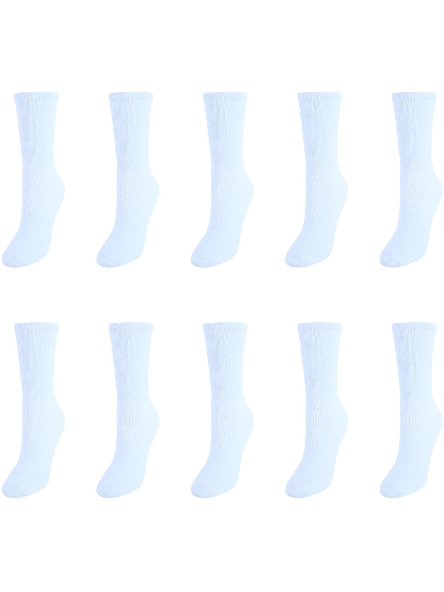 Sock Trends Women's Fully Cushioned Comfort Crew Socks (10 Pair Pack)