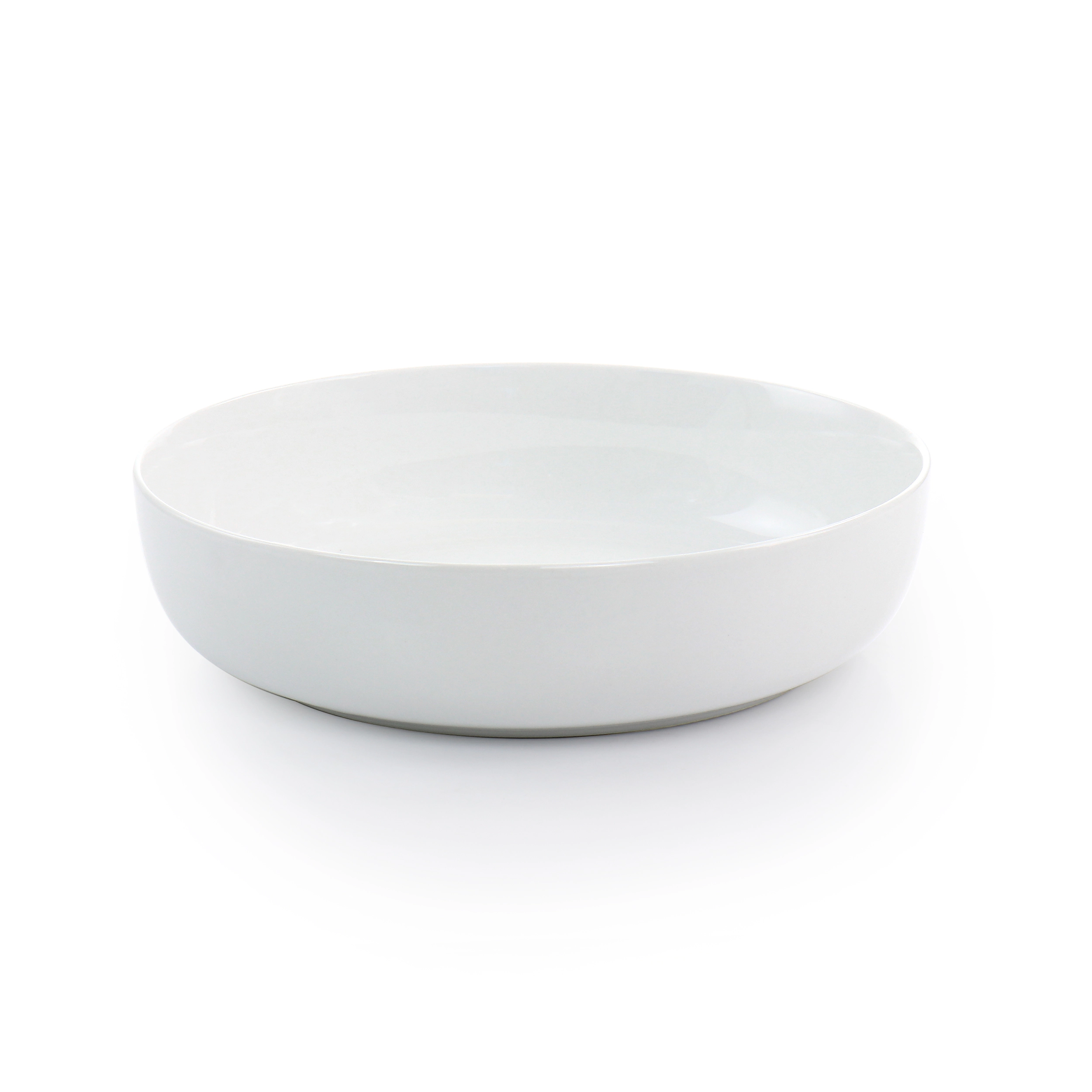 Gibson Home White Deco 16 Piece Fine Ceramic Dinnerware Set in White