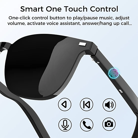 Alpha Digital Magnet Multi-Lens, Bluetooth Audio/Mic, IP65, 5Hr - Smart Glasses