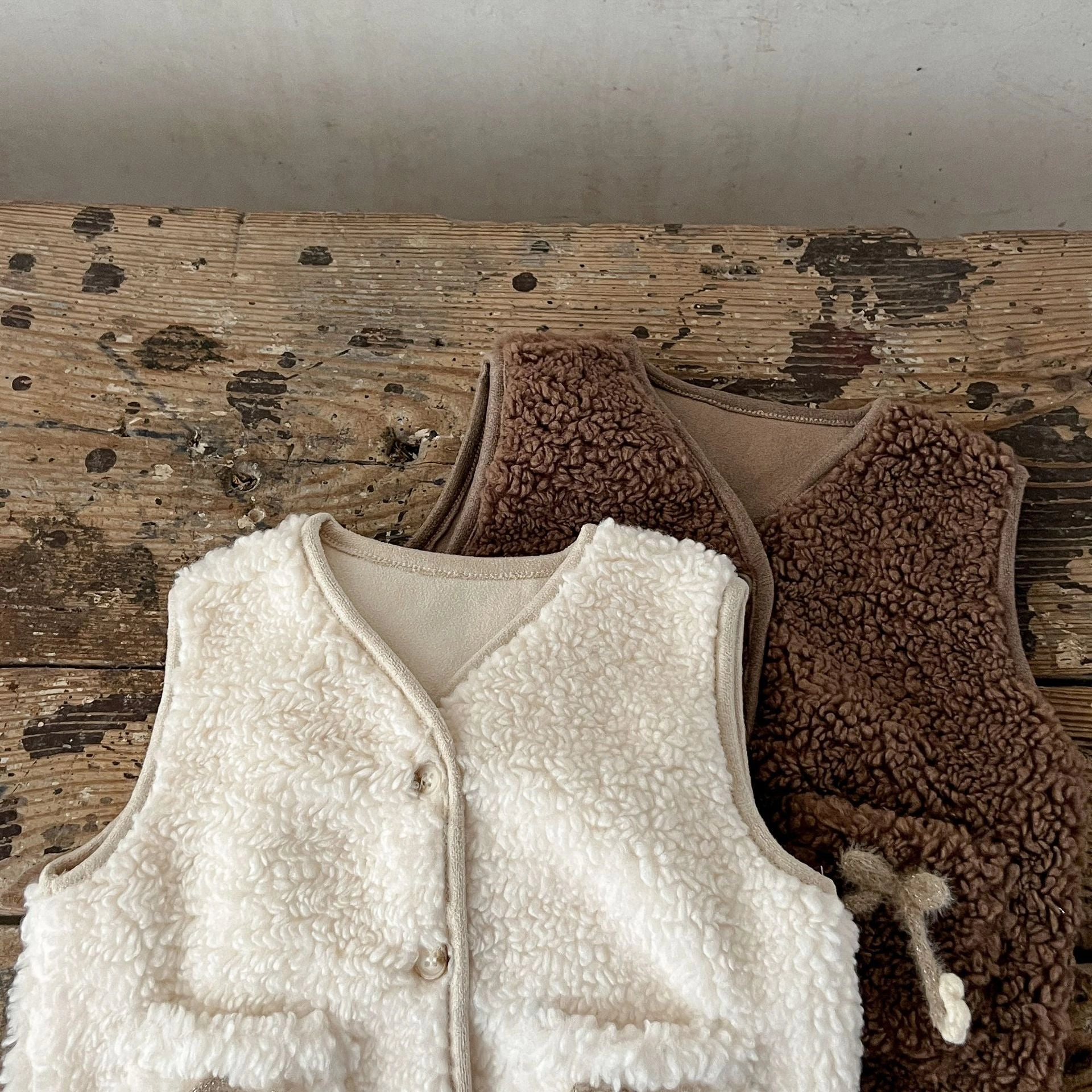 MyKids-USA Baby Girl Ins Two Pockets Thickened Knit Cardigan