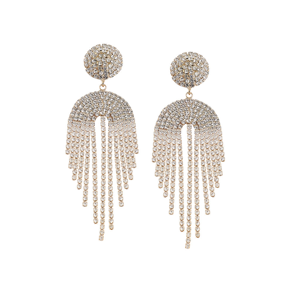 SOHI Women's Bling Drop Earrings