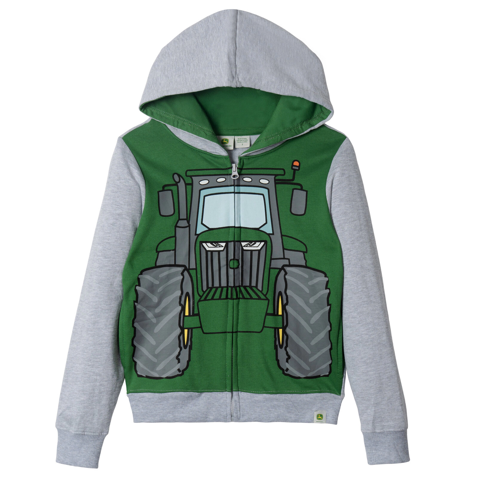 John Deere Boys' Fleece Zip-Up Hoodie
