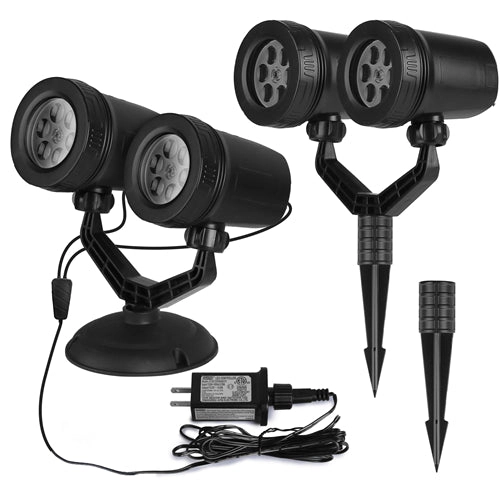 IMounTEK Unisex Dual-Head Snowflake Projector Light