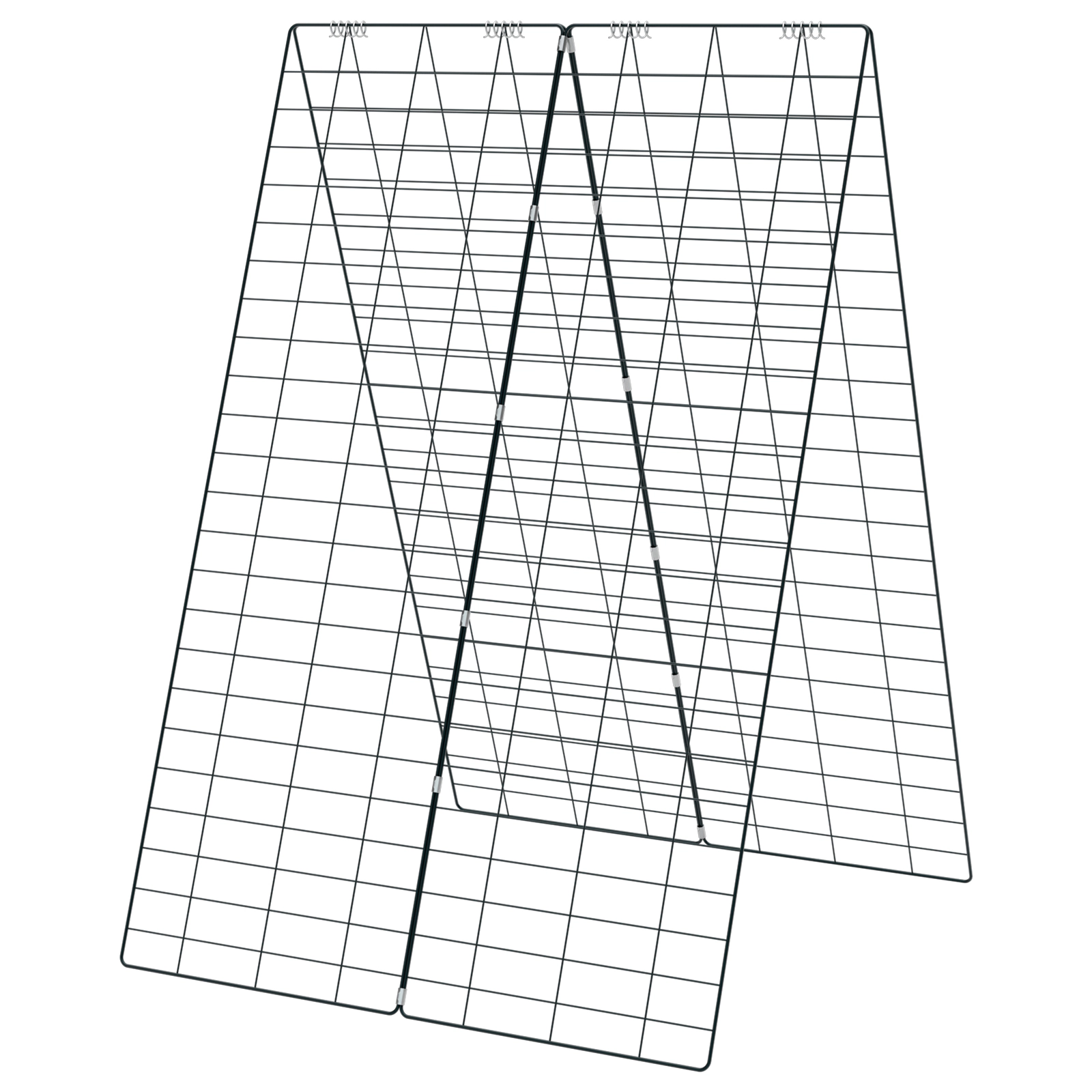 LJG 2 Pieces Foldable a-Frame Trellis Plant Supports with Twist Ties