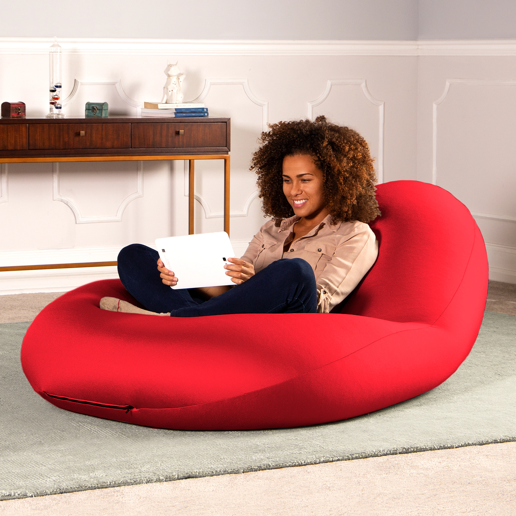 Jaxx Nimbus Therapeutic Sensory Bean Bag Chair – Cloud-Like Adjustable Body Pod Design for Ergonomic Relief and Comfort