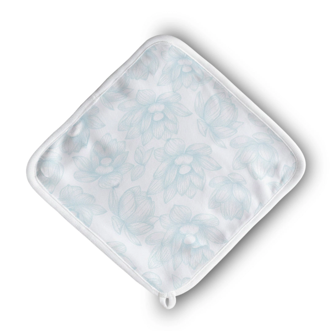 PetalSoft Wash Cloth Duo, Floral -  9" x 9"