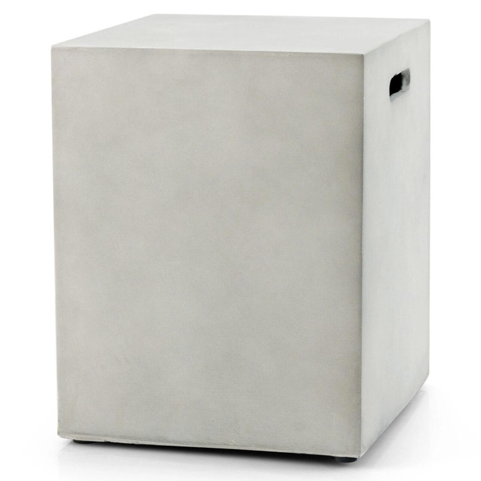 SUGIFT Gray Propane Tank Cover with Side Table for 20-lb Cylinder 16-in W 16-in D 20-in H 100-lb Tabletop Capacity