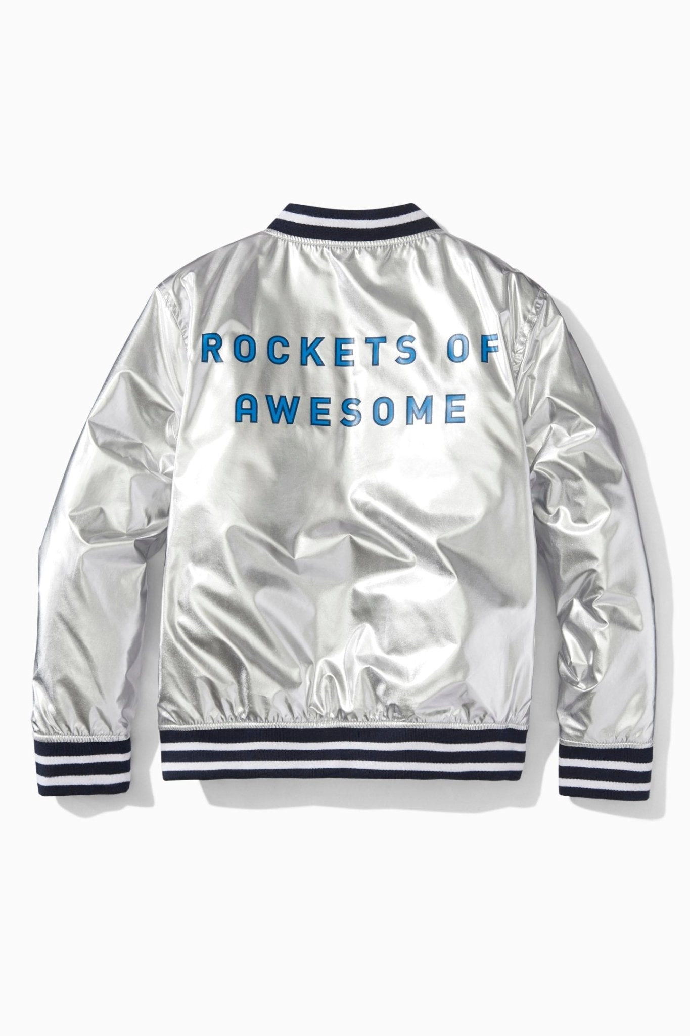 Rockets of Awesome The Silver Bomber Jacket for Unisex