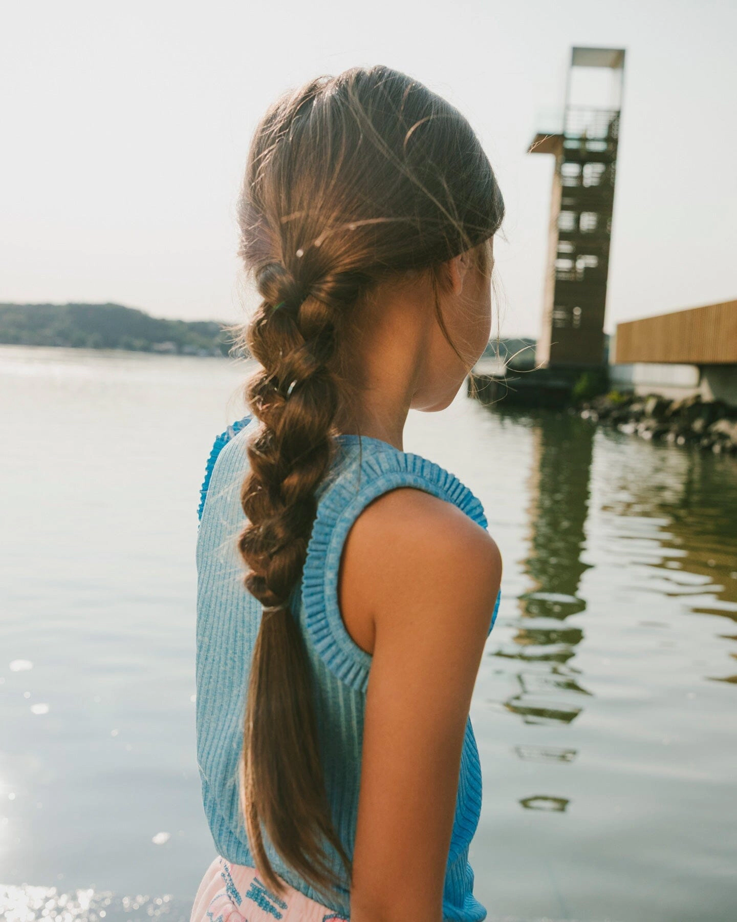 Deux par Girls Rib Ribbed Tank Top