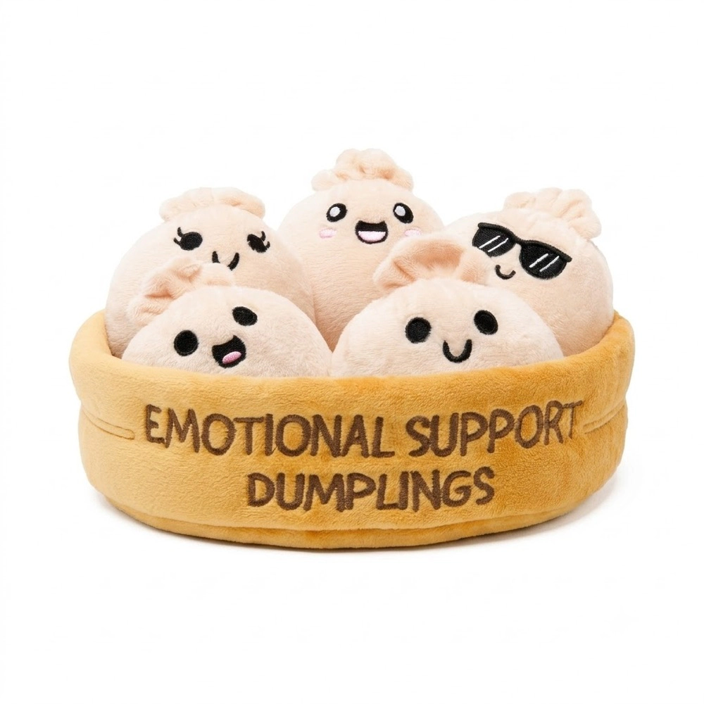 Radiant Essence Unisex Emotional Support Dumpling Plush Set