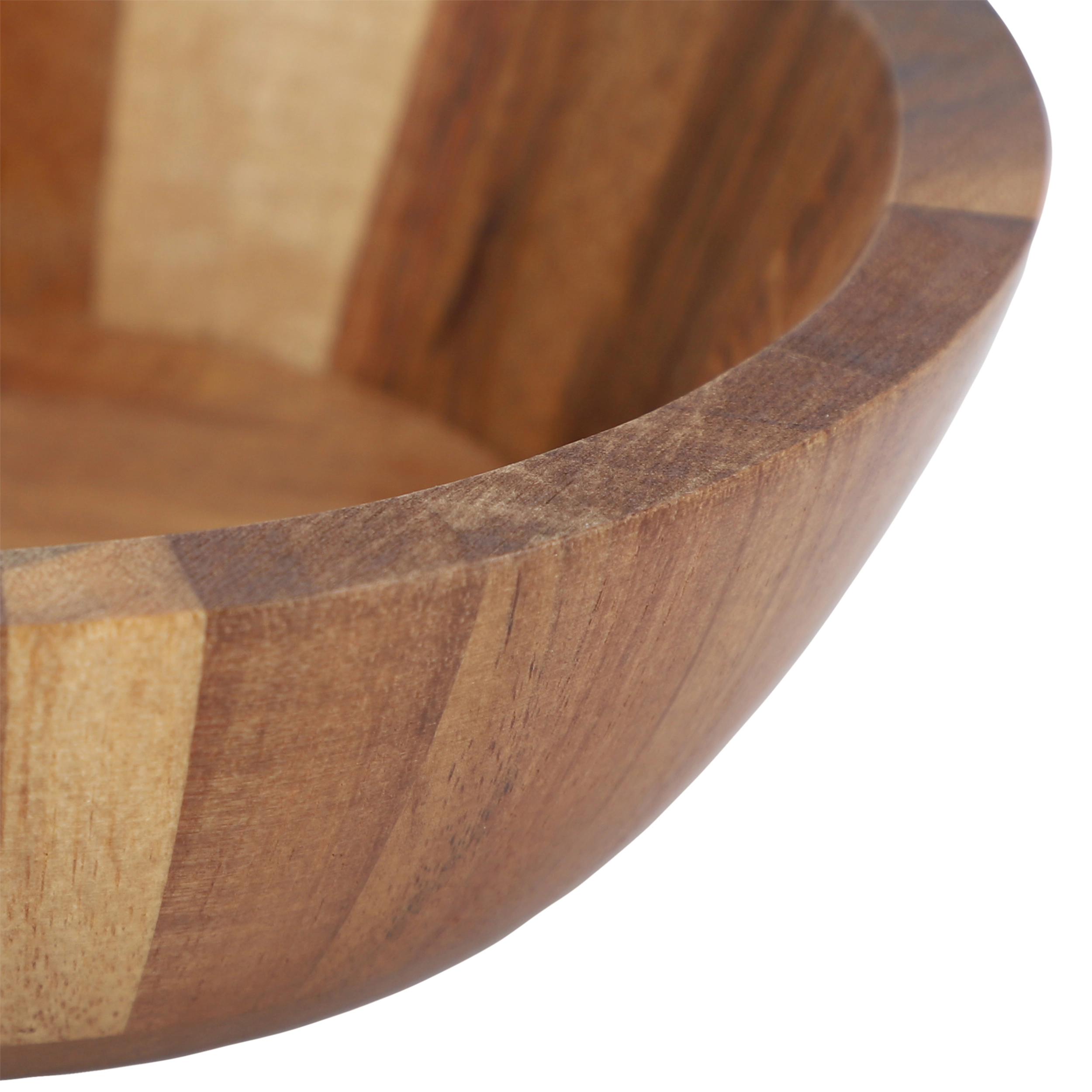 MegaChef 4 Piece Acacia Wood 7 Inch Bowl Set