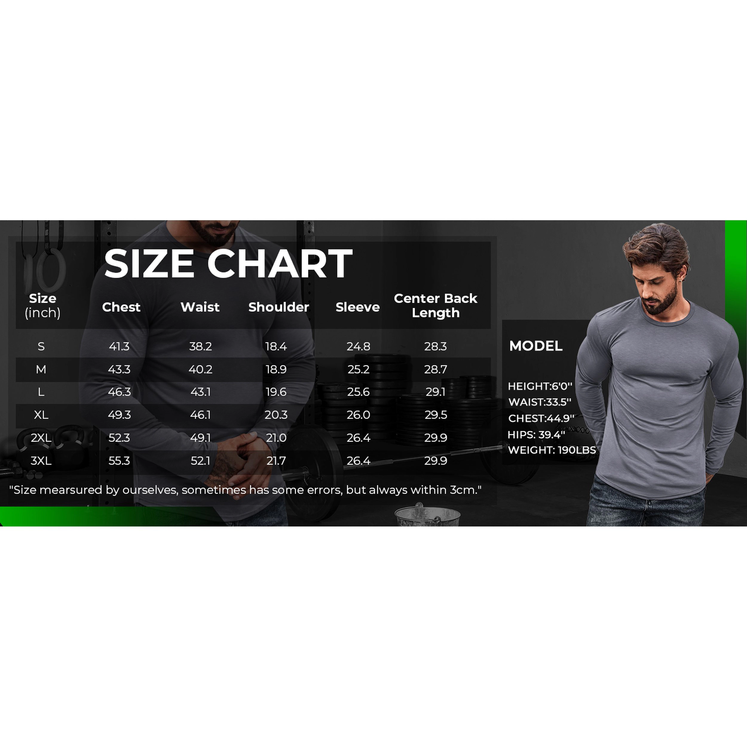 COOFANDY Men's Slim Fit Long Sleeve Crew Neck T-Shirt