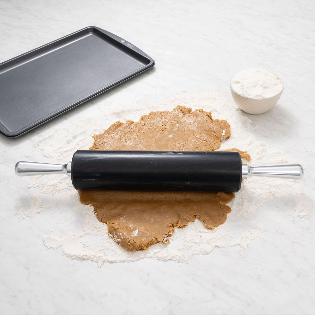 Saboga Home™ Marble Rolling Pin with Aluminum Handles