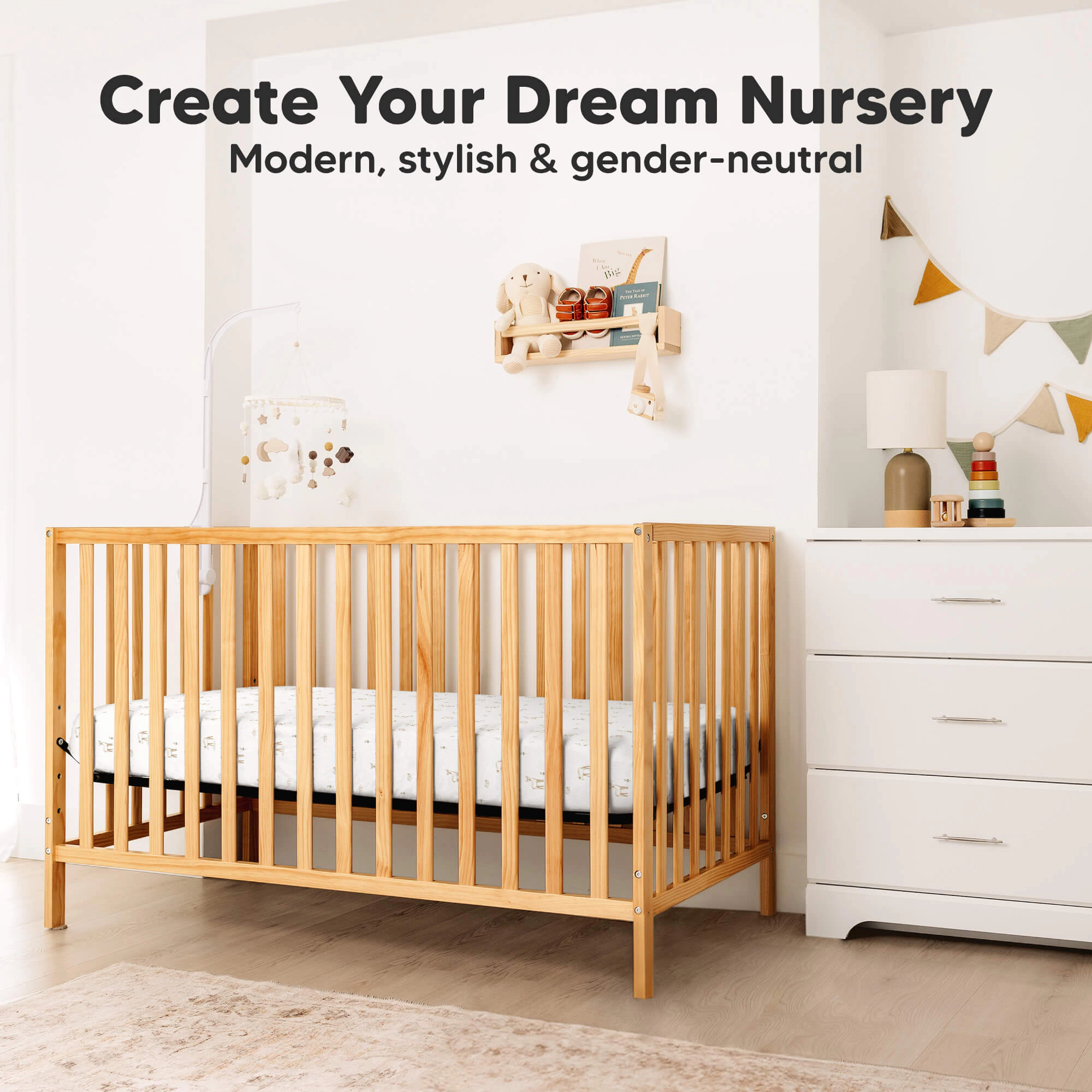 KeaBabies 2-Pack Aereo Fitted Crib Sheets
