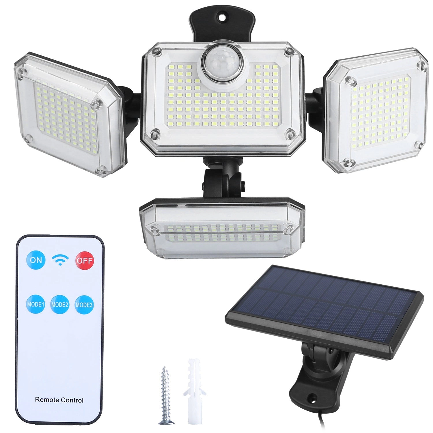 GBruno 2-Pack Solar Motion Sensor Wall Lights