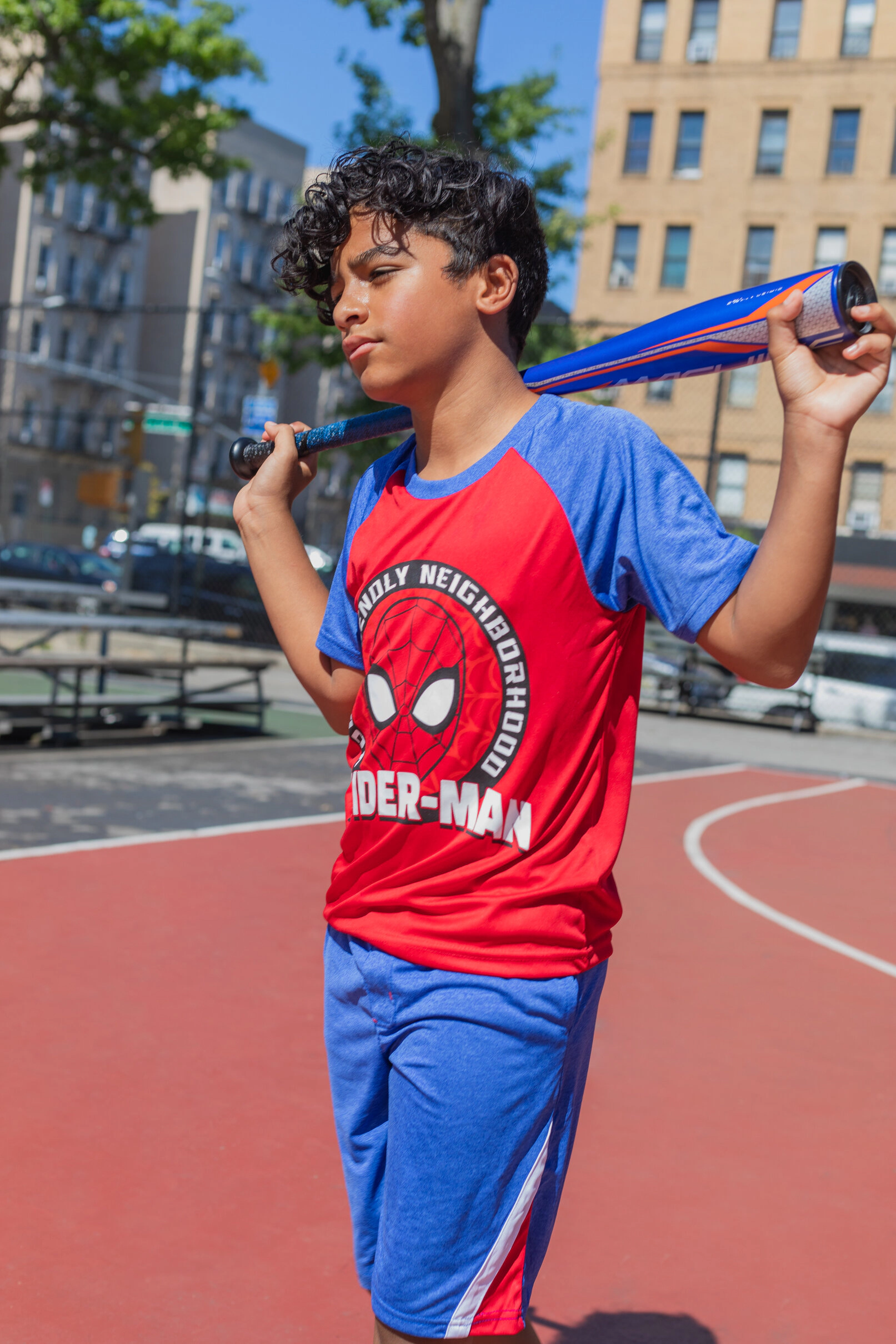 Marvel Spider-Man Boys' Athletic 3-Piece Tee Tank and Shorts Set
