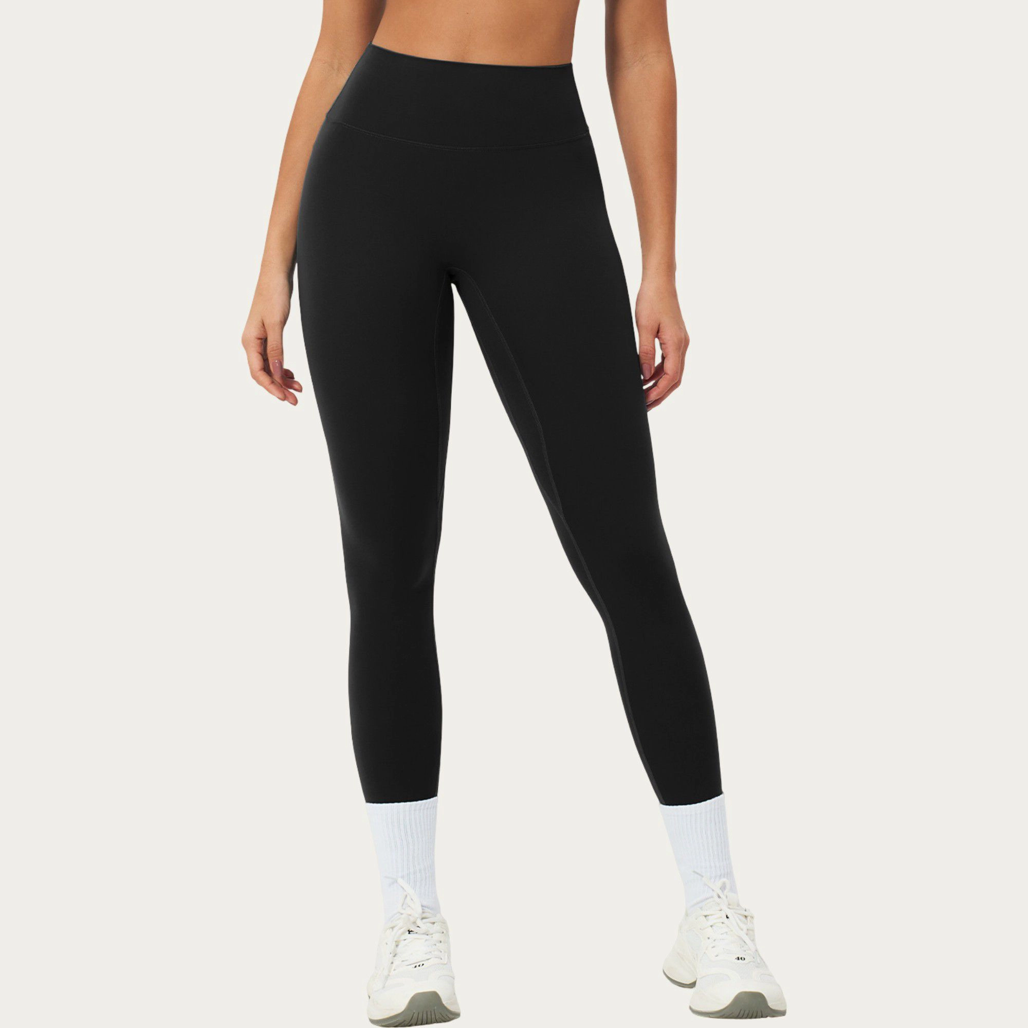 Anna-Kaci Active Women's High Waist Leggings with Smooth Stretch Fabric and Curved Seam Detail