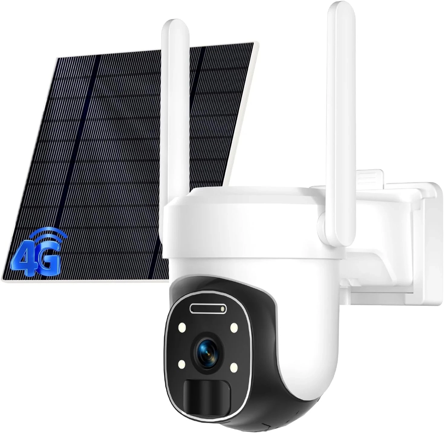 Sonicgrace 4G LTE Cellular 355°PTZ Solar 2K Security Camera