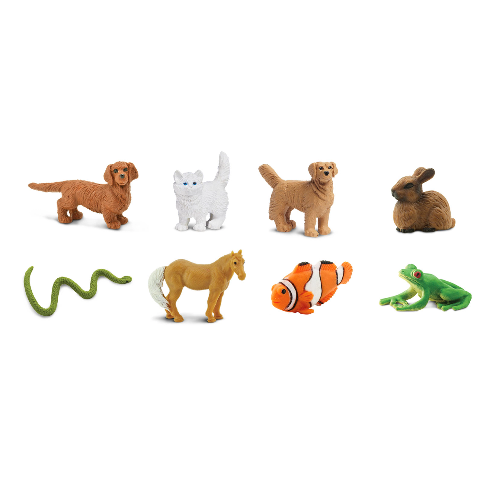 Safari Ltd. - Good Luck Minis Pets Fun Pack - 8 Mini Toy Figurines for Kids