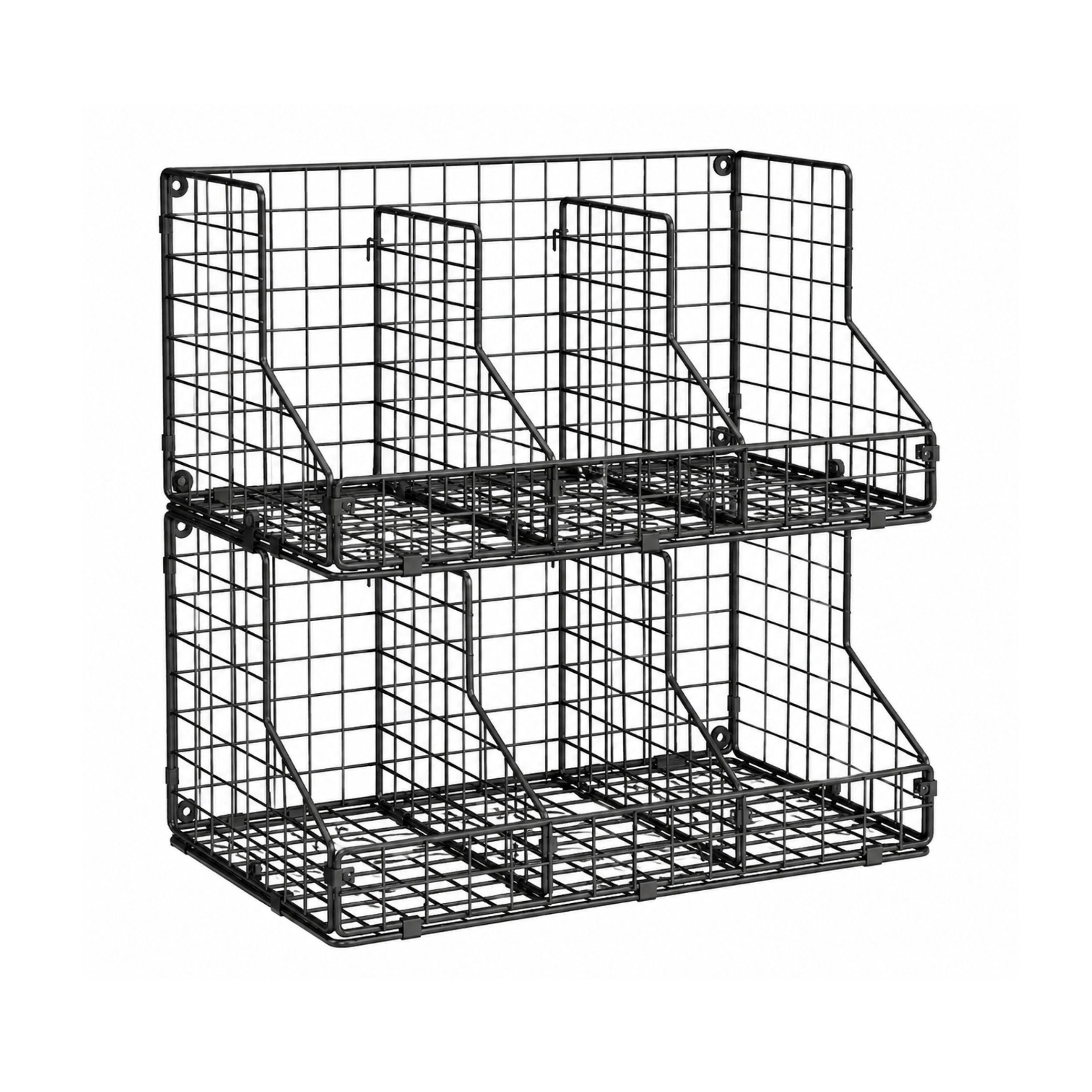 Stock Preferred Stackable Metal Can Organizer with Adjustable Dividers