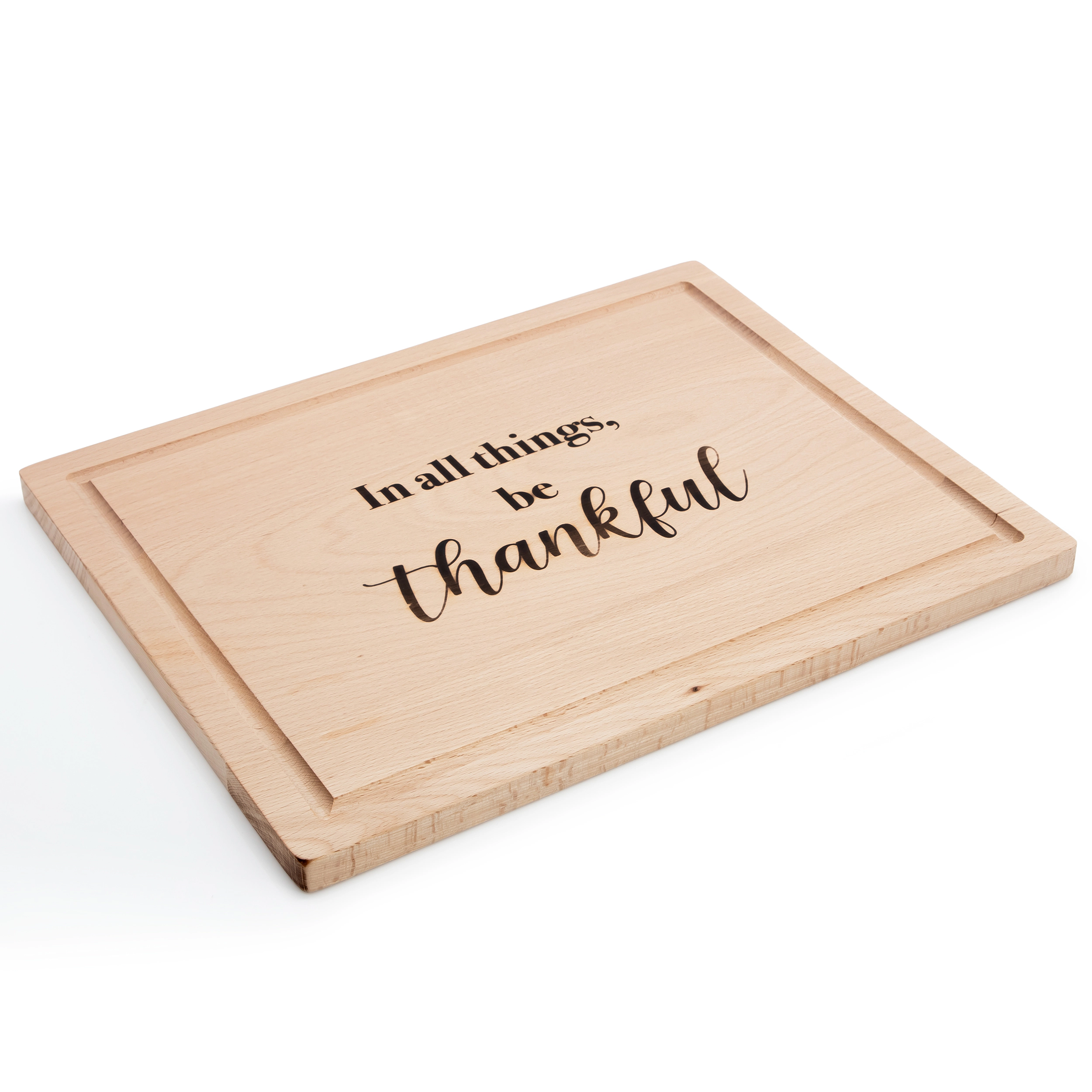 Gibson Home Country Harvest 14 Inch x 11 Inch Beechwood Cutting Board with Carving Tools