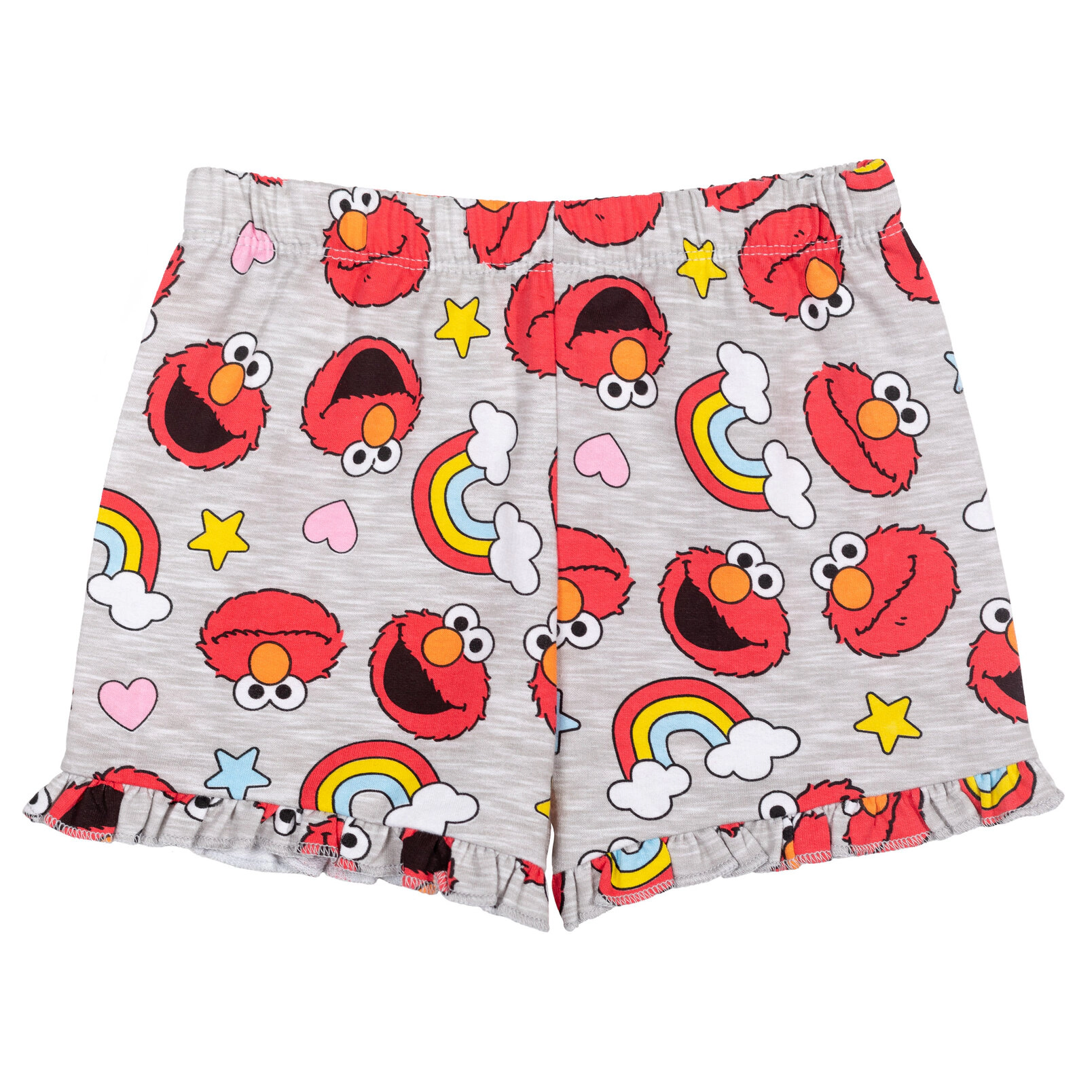 Sesame Street Girls' 2-Piece T-Shirt and French Terry Shorts Set