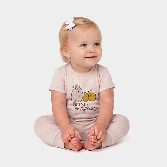 The Juniper Shop - Infant Jogger Pant Crew Set - Cutest Pumpkins