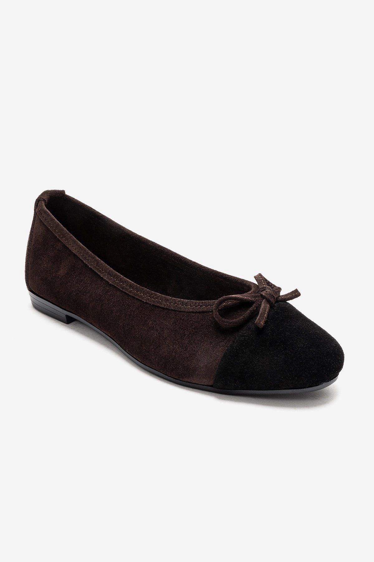 Forever & Always Womens Boleo Leather Ballet Flats