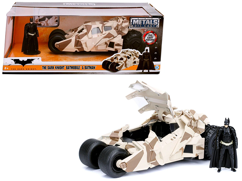 Jada "The Dark Knight" Batmobile with Batman Diecast Figure Camouflage Version "DC Comics" Series 1/24 Diecast