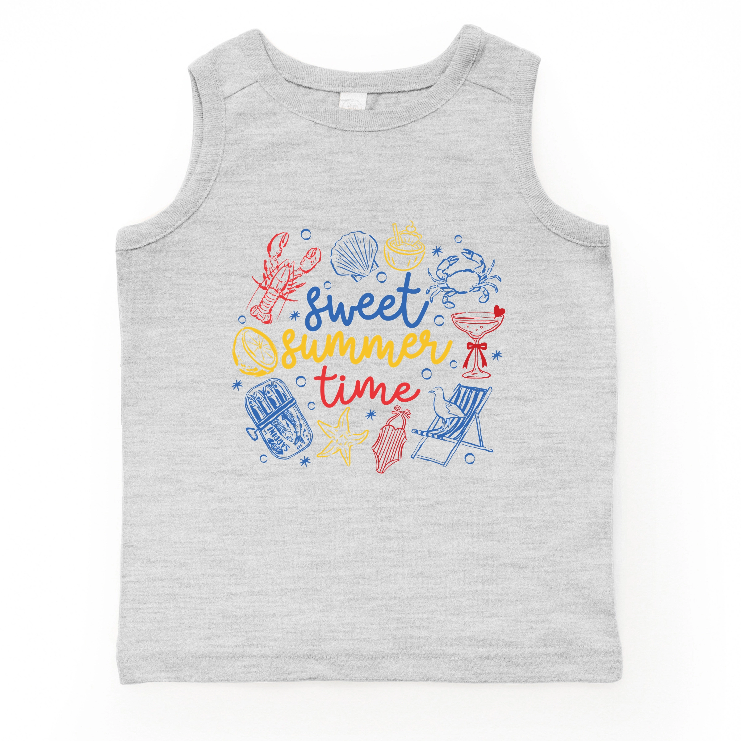 The Juniper Shop - Sweet Summer Time Nautical Youth Tank Top