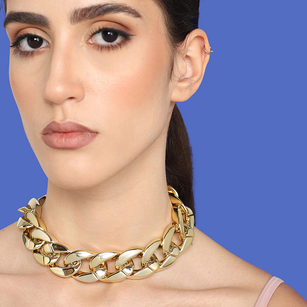 SOHI Women's Golden Necklace